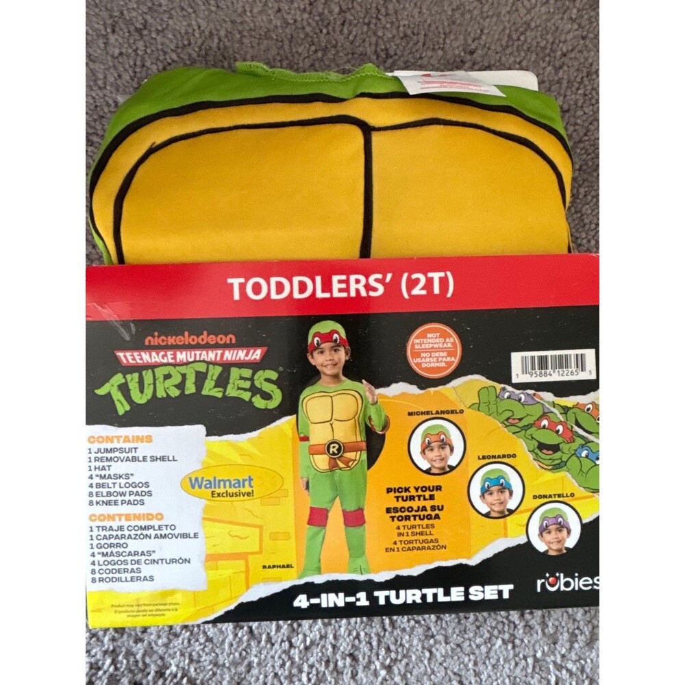 Rubies Teenage Mutant Ninja Turtles 4 in 1 Turtle Costume 2T